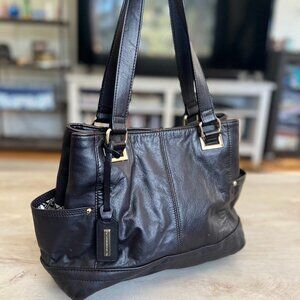 Tignanello Shoulder Bag – Dark Brown Faux Leather